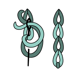 Checkered Chain Stitch