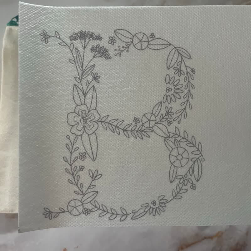 Floral Letter Stick And Stitch Embroidery Patterns - image 5