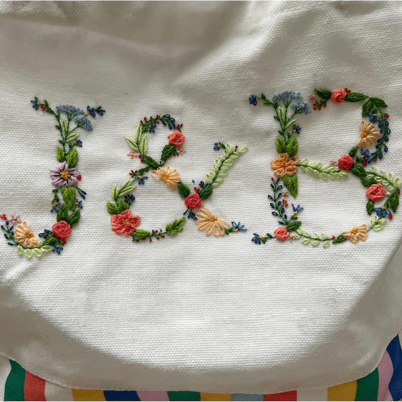 Floral Letter Stick And Stitch Embroidery Patterns - image 4