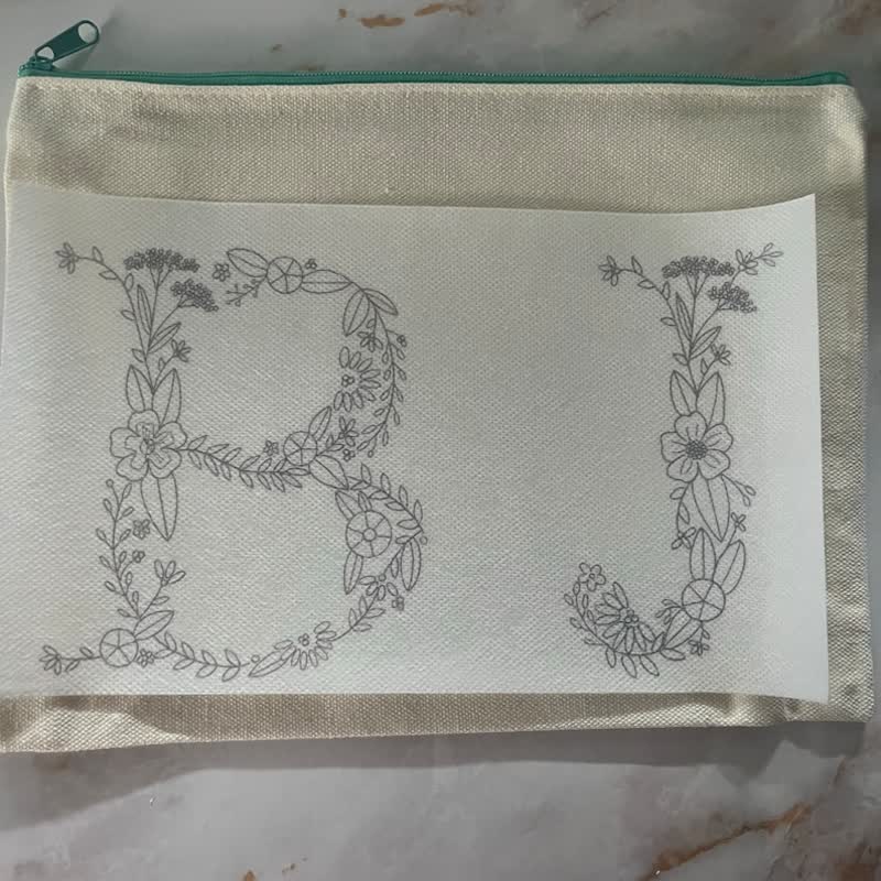Floral Letter Stick And Stitch Embroidery Patterns - image 7
