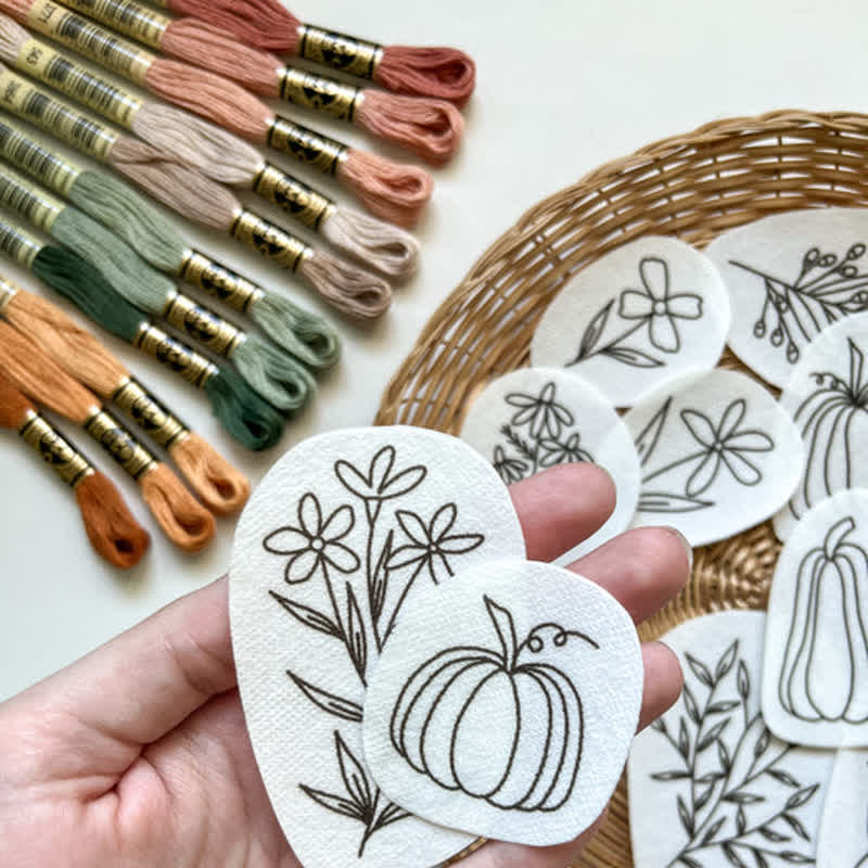 Floral Stick and Stitch Embroidery Patterns - image 1