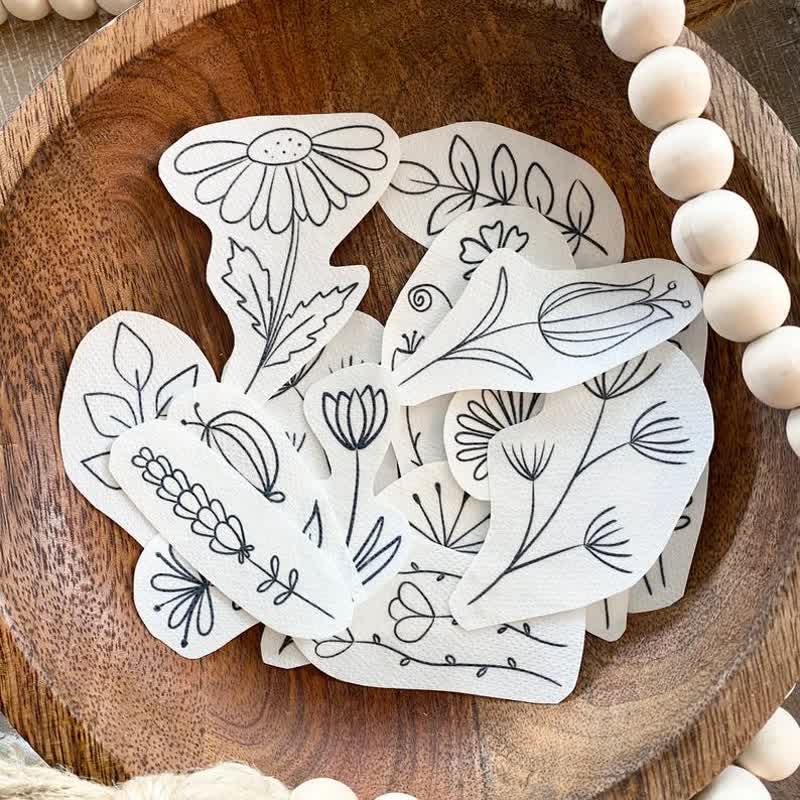 Wildflowers Stick and Stitch Embroidery Patterns - image 0