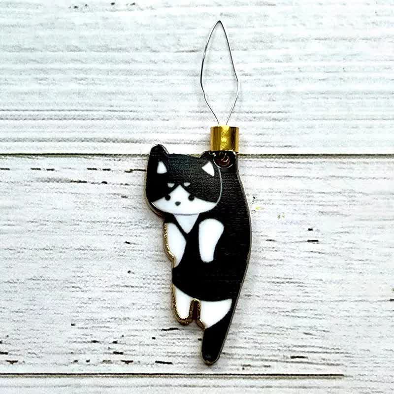 Cat Needle Threader Mini Cute Magnetic Needle Minder Sewing Threading Guide Tool - Black Cat - image 9