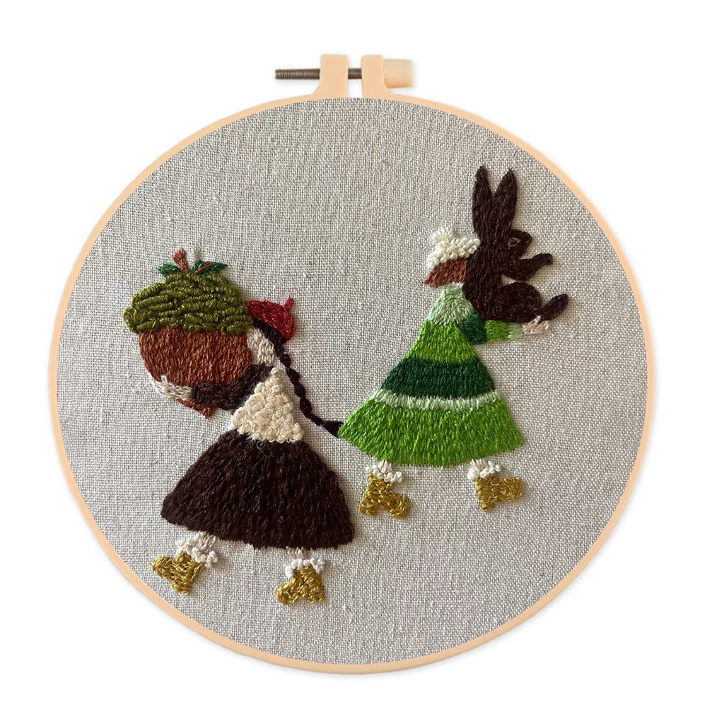 Rubbyoo Embroidery Kit- Harvest Girl | Cozy Crafts Diy Kit For Women - image 0