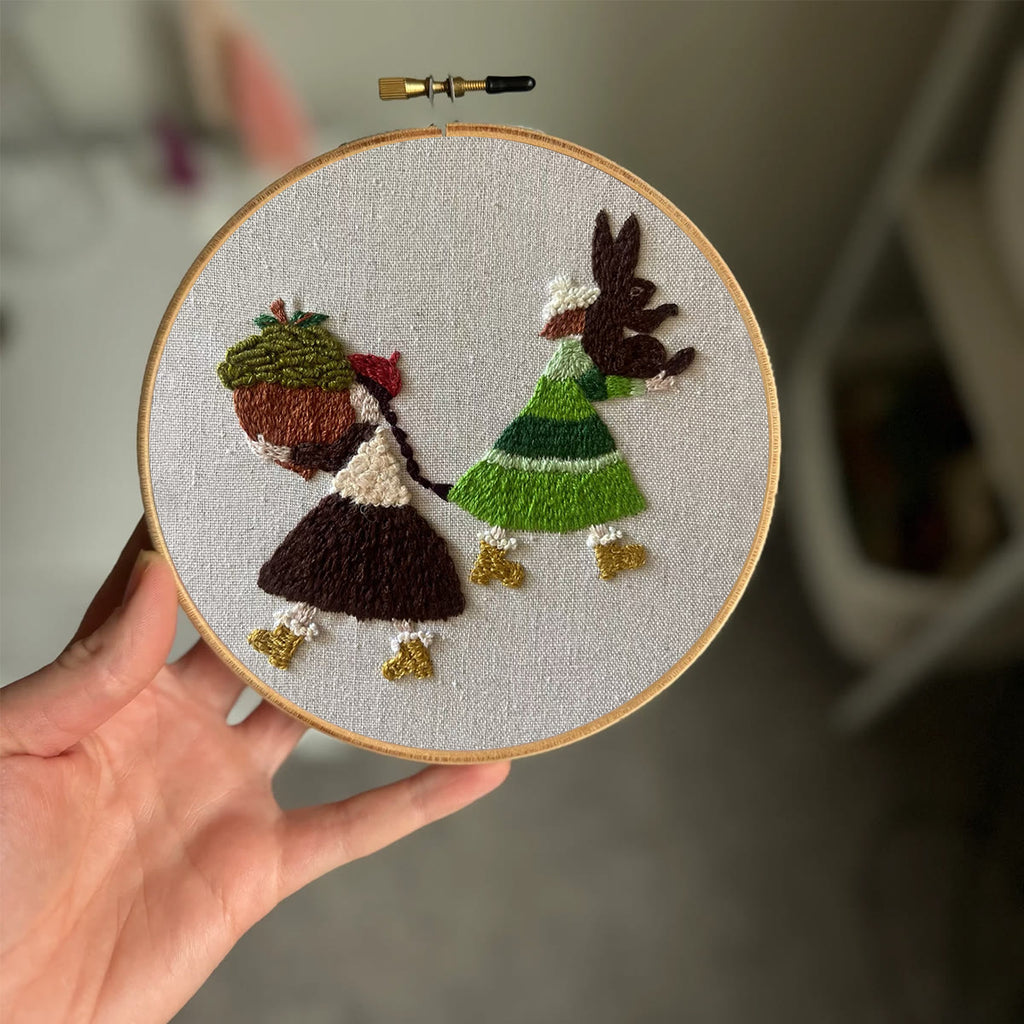 Rubbyoo Embroidery Kit- Harvest Girl | Cozy Crafts Diy Kit For Women - image 1