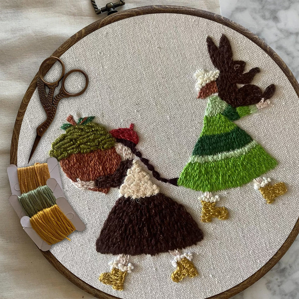 Rubbyoo Embroidery Kit- Harvest Girl | Cozy Crafts Diy Kit For Women - image 2