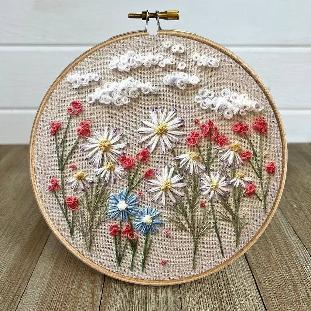 Rubbyoo Embroidery Kit- Daisy Pattern | Embroidery Kit For Beginner,Modern Embroidery - image 4