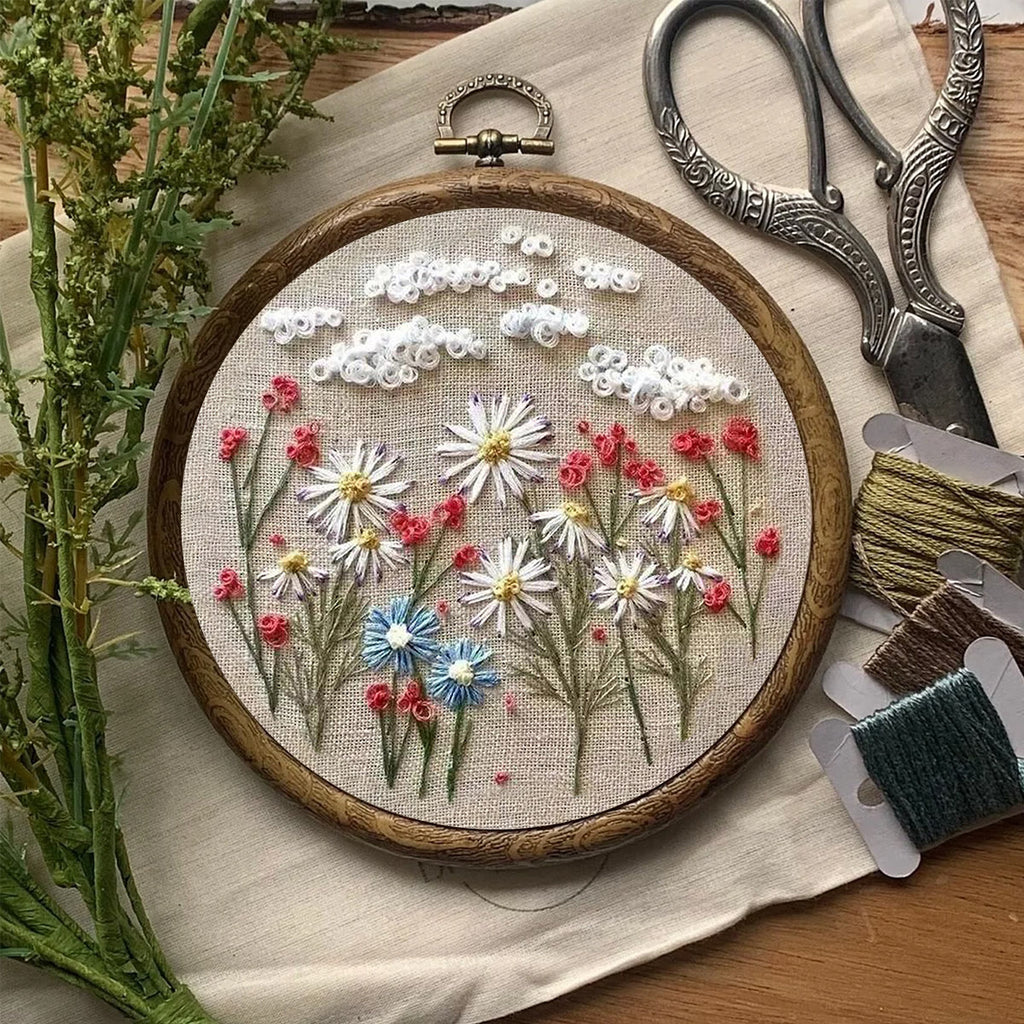 Rubbyoo Embroidery Kit- Daisy Pattern | Embroidery Kit For Beginner,Modern Embroidery - image 7