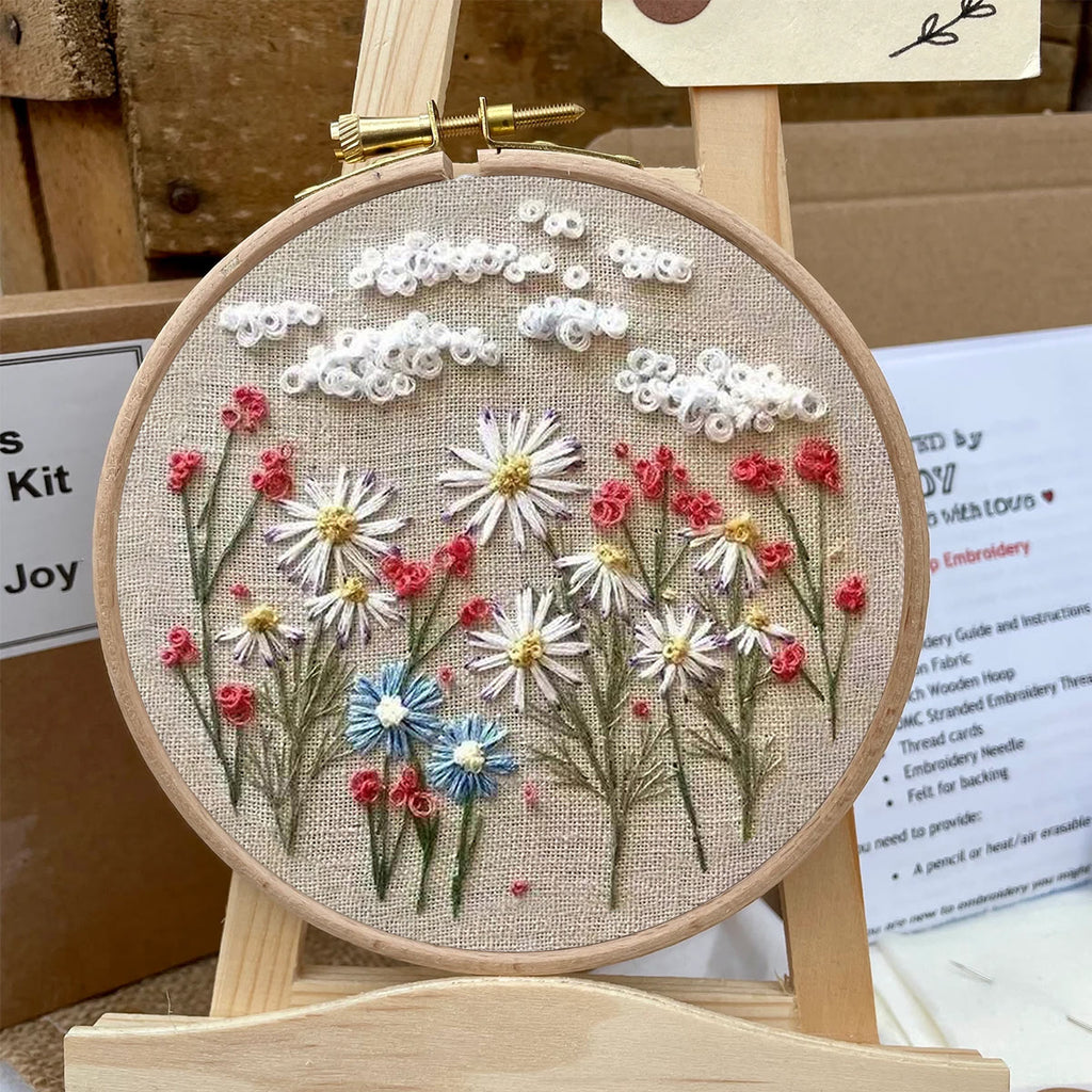 Rubbyoo Embroidery Kit- Daisy Pattern | Embroidery Kit For Beginner,Modern Embroidery - image 5