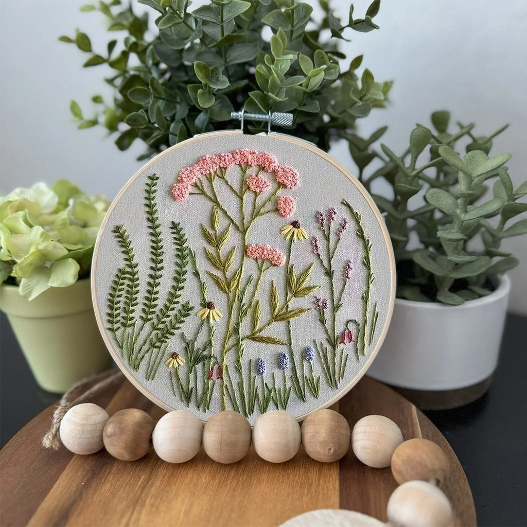 Rubbyoo Embroidery Kit-Wildflowers Pattern | Embroidery Kit For Beginner,Modern Embroidery - image 2