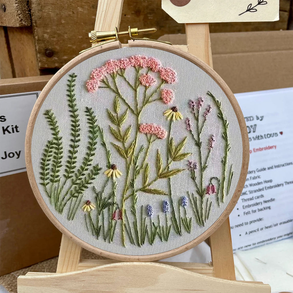 Rubbyoo Embroidery Kit-Wildflowers Pattern | Embroidery Kit For Beginner,Modern Embroidery - image 5