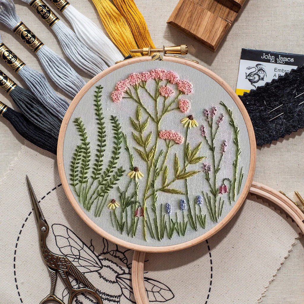 Rubbyoo Embroidery Kit-Wildflowers Pattern | Embroidery Kit For Beginner,Modern Embroidery - image 8