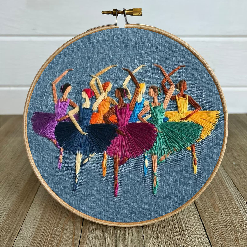Rubbyoo Embroidery Kit- Dancers Portrait | Cozy Crafts Diy Kit For Women - image 4
