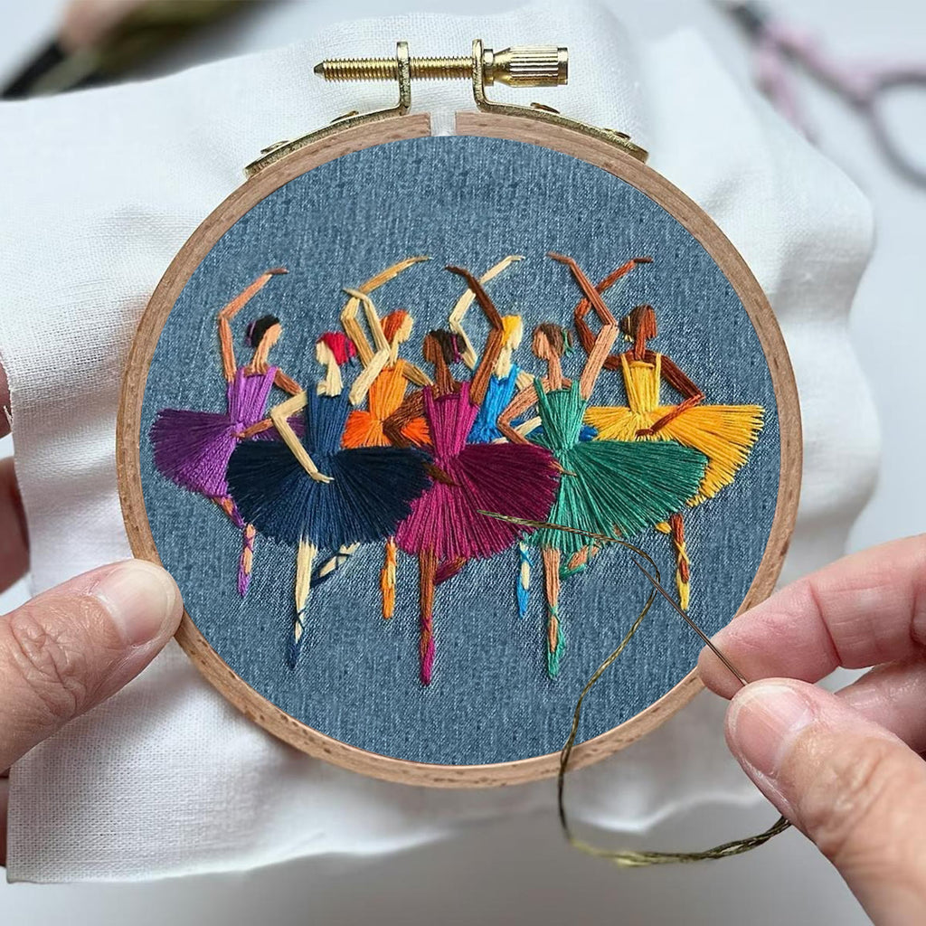 Rubbyoo Embroidery Kit- Dancers Portrait | Cozy Crafts Diy Kit For Women - image 3