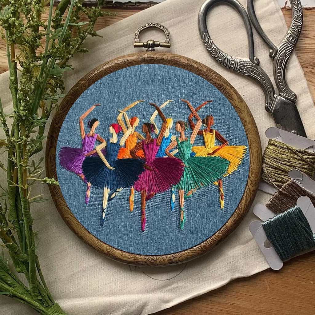 Rubbyoo Embroidery Kit- Dancers Portrait | Cozy Crafts Diy Kit For Women - image 7