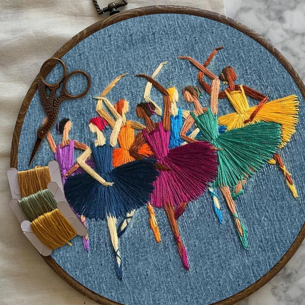 Rubbyoo Embroidery Kit- Dancers Portrait | Cozy Crafts Diy Kit For Women - image 6