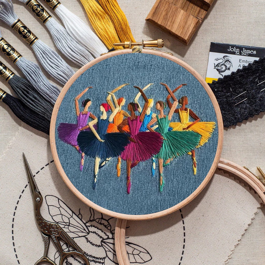 Rubbyoo Embroidery Kit- Dancers Portrait | Cozy Crafts Diy Kit For Women - image 8