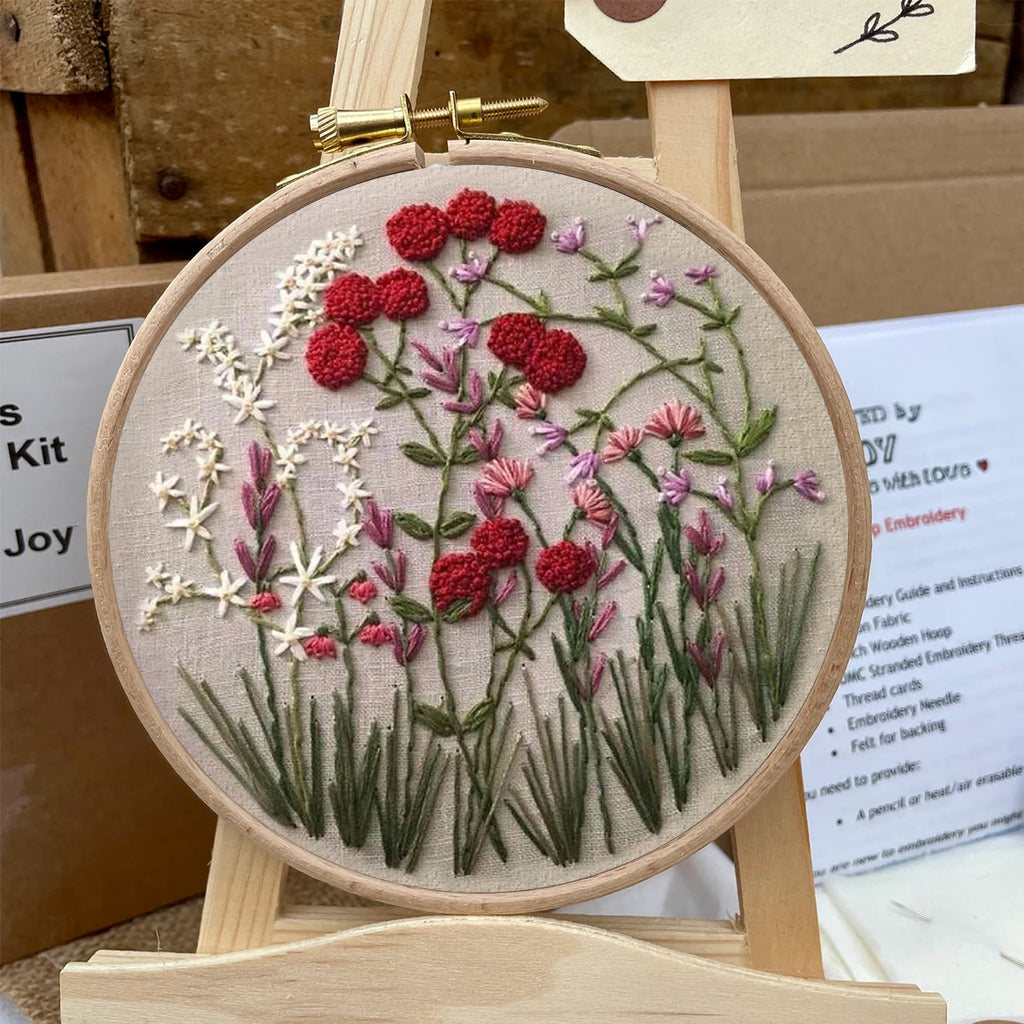 Rubbyoo Embroidery Kit-Floral Plant Pattern | Embroidery Kit For Beginner,Modern Embroidery - image 5