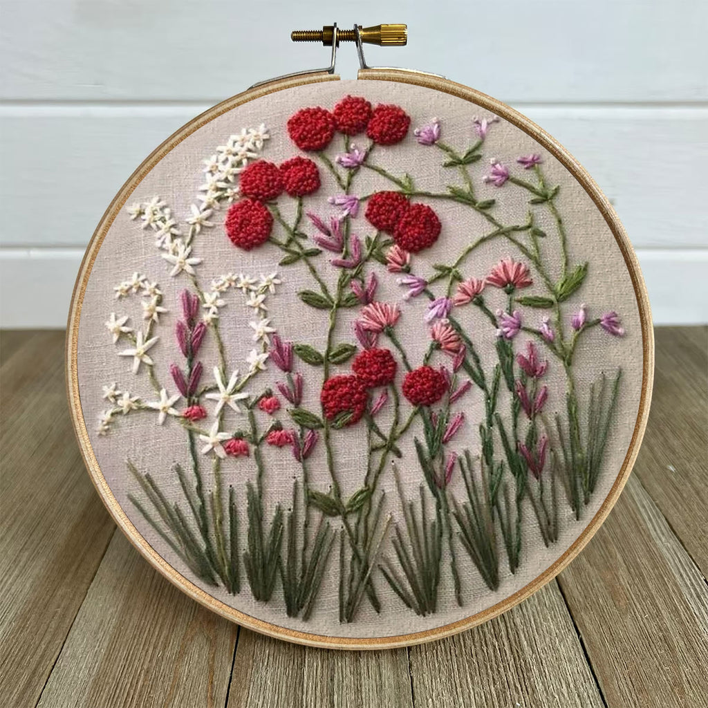 Rubbyoo Embroidery Kit-Floral Plant Pattern | Embroidery Kit For Beginner,Modern Embroidery - image 4