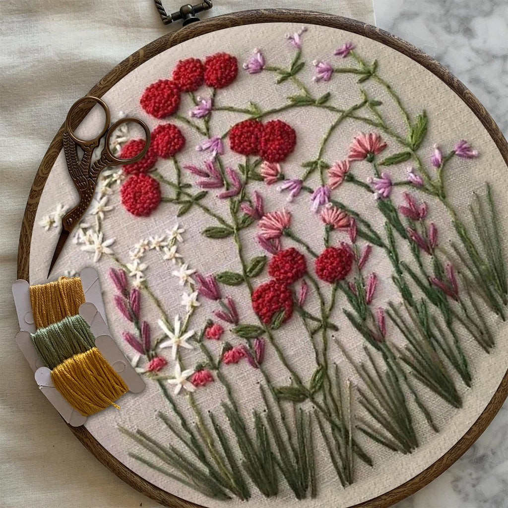 Rubbyoo Embroidery Kit-Floral Plant Pattern | Embroidery Kit For Beginner,Modern Embroidery - image 6