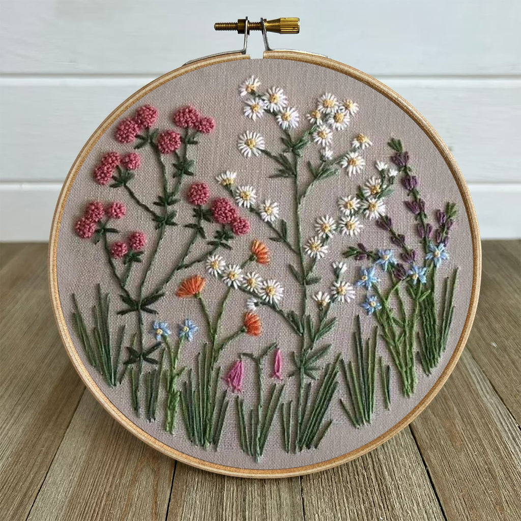 Rubbyoo Embroidery Kit-Floral Plant Pattern 2 | Embroidery Kit For Beginner,Modern Embroidery,Cross Stitch - image 5