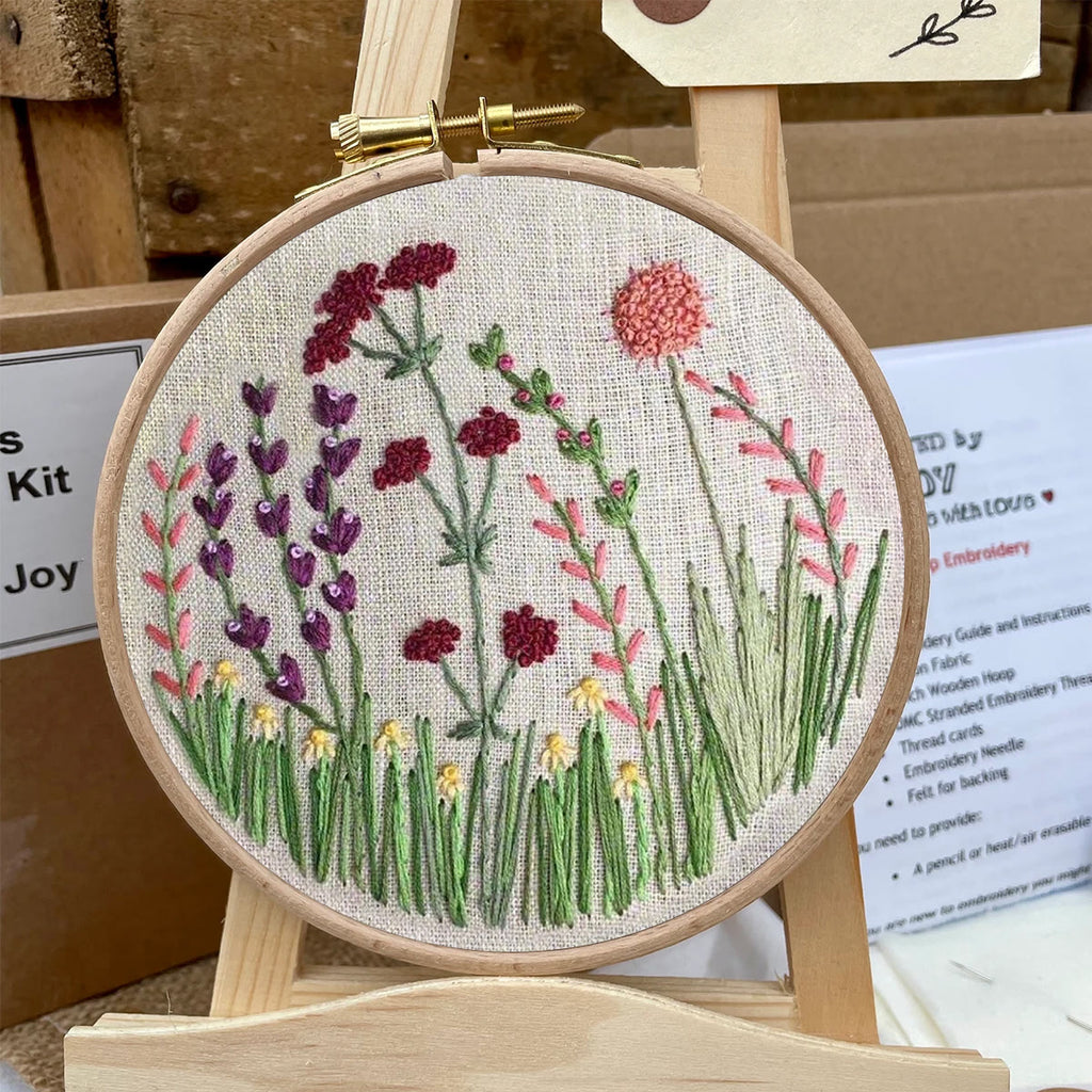 Rubbyoo Embroidery Kit- Flower Branches  Pattern | Embroidery Kit For Beginner,Modern Embroidery,Cross Stitch - image 5