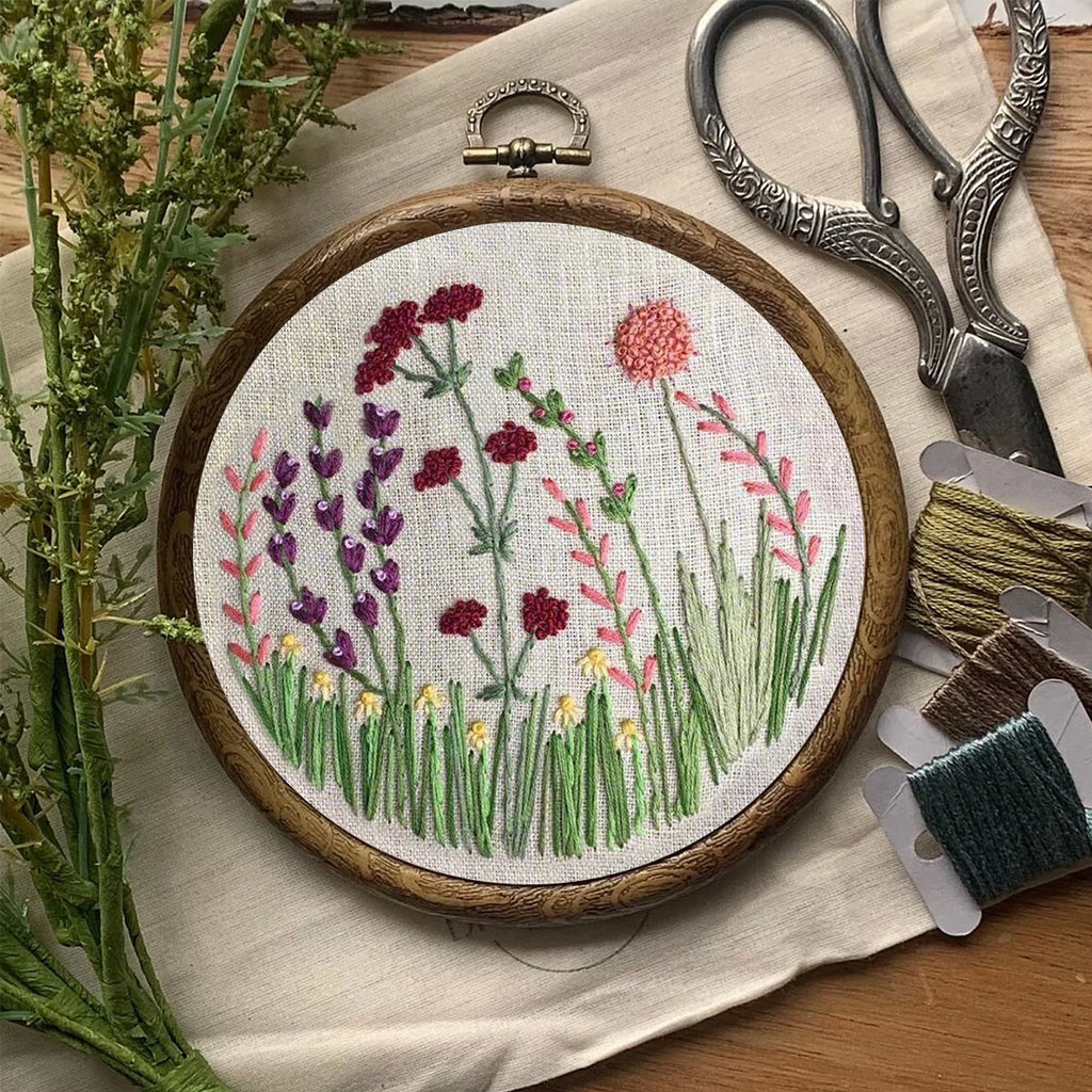 Rubbyoo Embroidery Kit- Flower Branches  Pattern | Embroidery Kit For Beginner,Modern Embroidery,Cross Stitch - image 7