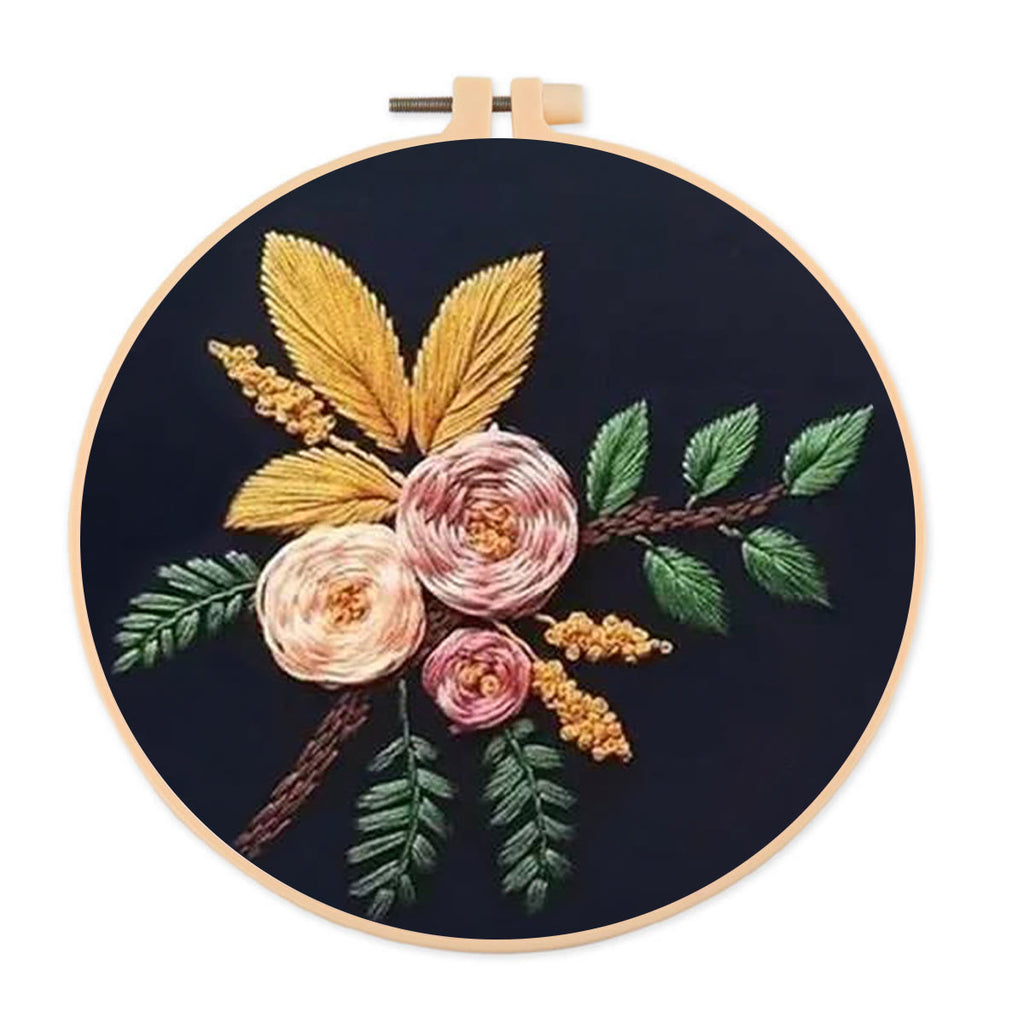 Rubbyoo Embroidery Kit- Flowers And Branches  | Diy Craft Kits,Hand Stitch,For Craft Lover - image 0