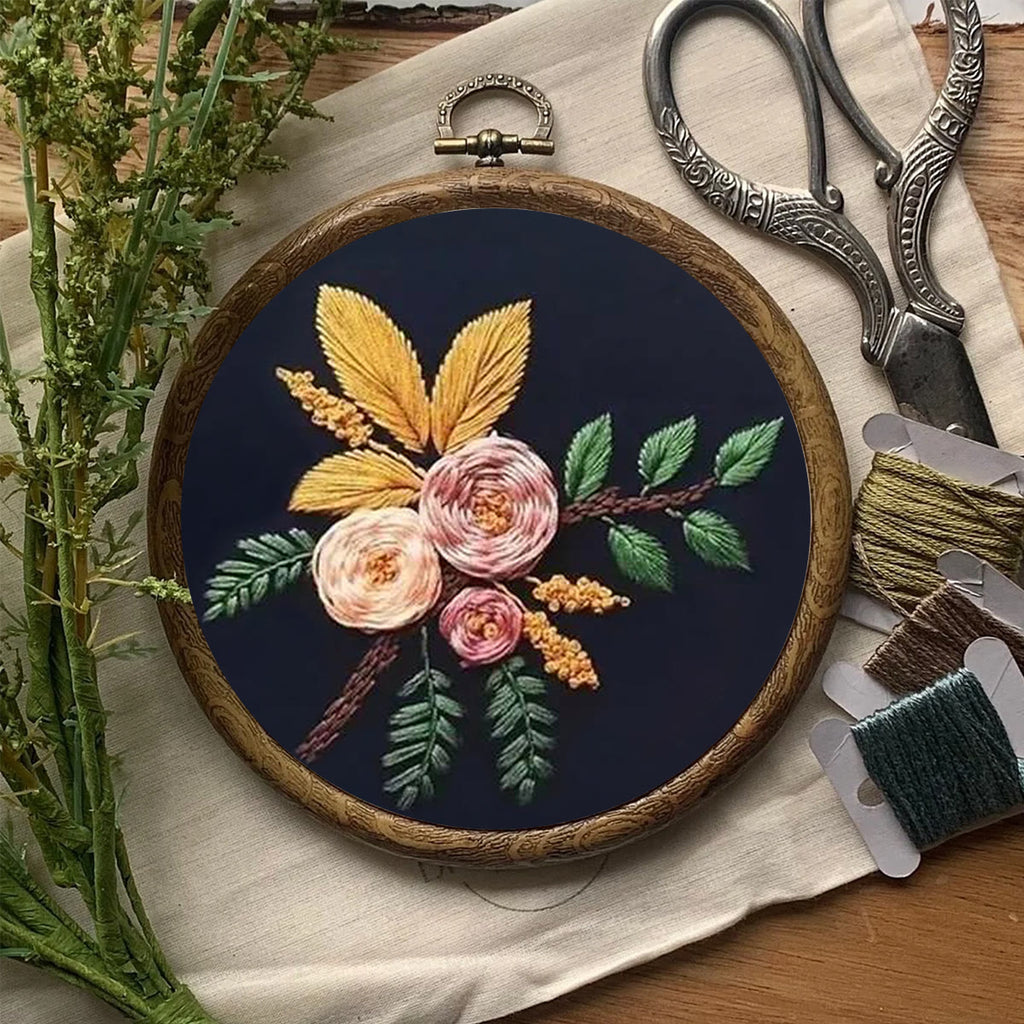 Rubbyoo Embroidery Kit- Flowers And Branches  | Diy Craft Kits,Hand Stitch,For Craft Lover - image 7