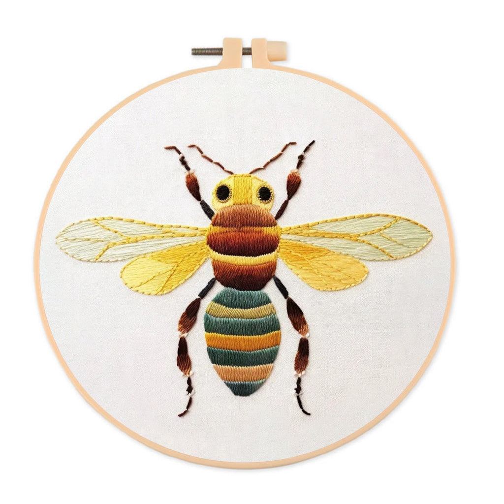 Rubbyoo Embroidery Kit- Honey Bee | Diy Craft Kits  For Beginners - image 0