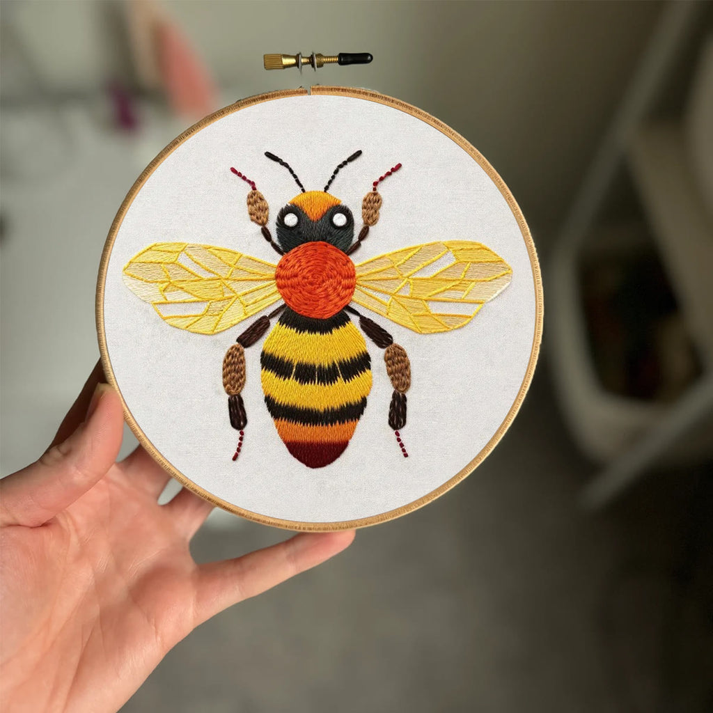 Rubbyoo Embroidery Kit- Bumble Bee 2| Diy Craft Kits  For Beginners - image 1