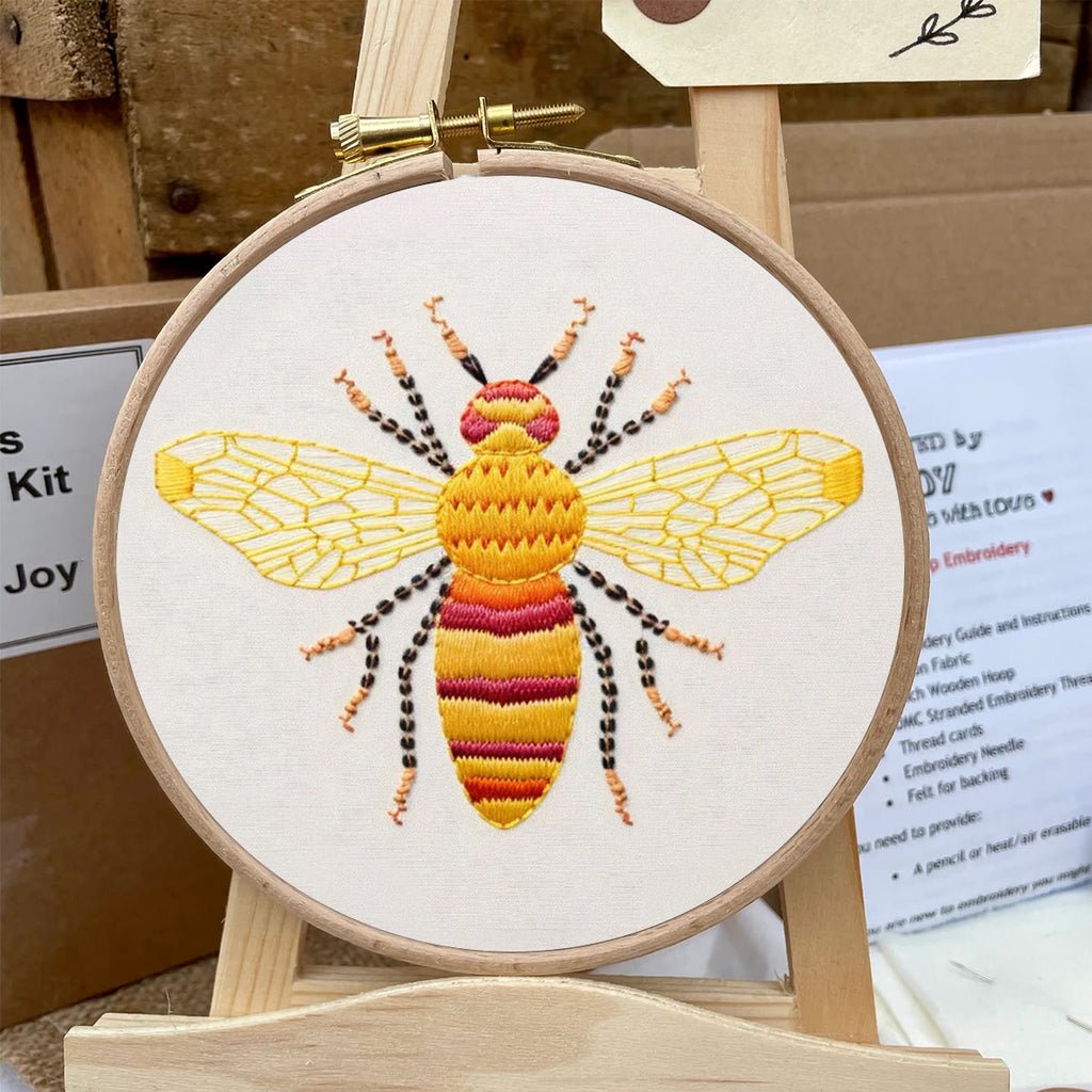 Rubbyoo Embroidery Kit- Yellow Bee | Diy Craft Kits  For Beginners - image 5