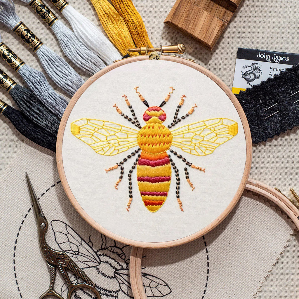 Rubbyoo Embroidery Kit- Yellow Bee | Diy Craft Kits  For Beginners - image 8