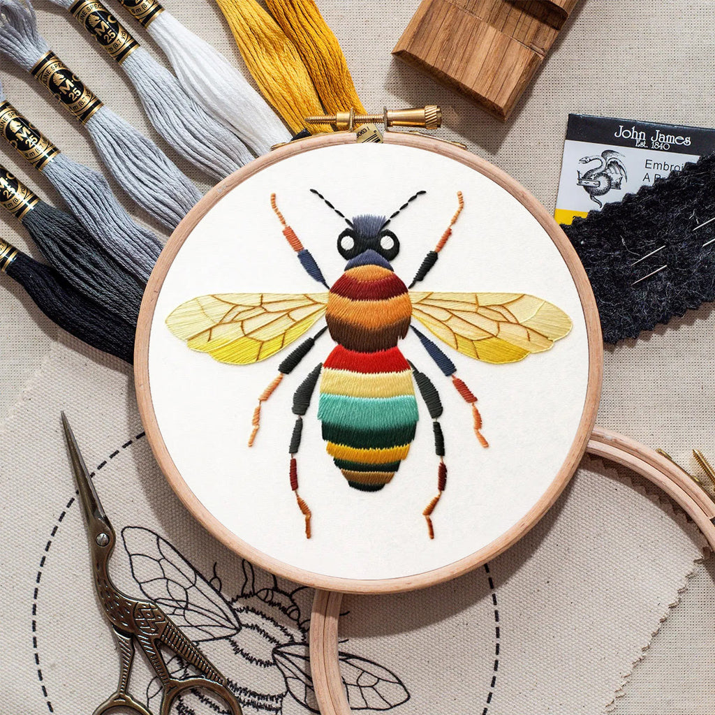 Rubbyoo Embroidery Kit- Colorful Bee | Diy Craft Kits  For Beginners - image 8