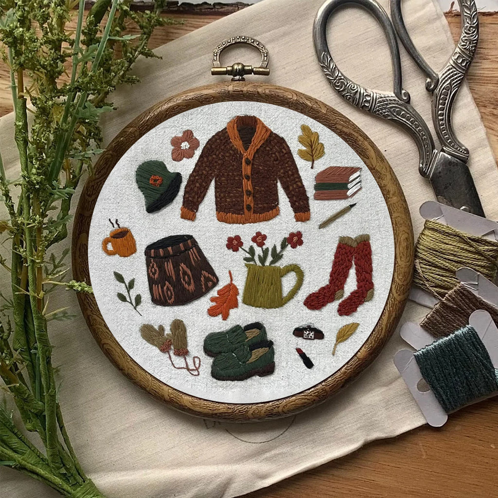 Rubbyoo Embroidery Kit- Autumn Sweaters| Diy Kit For Beginners  Cozy Crafts - image 7