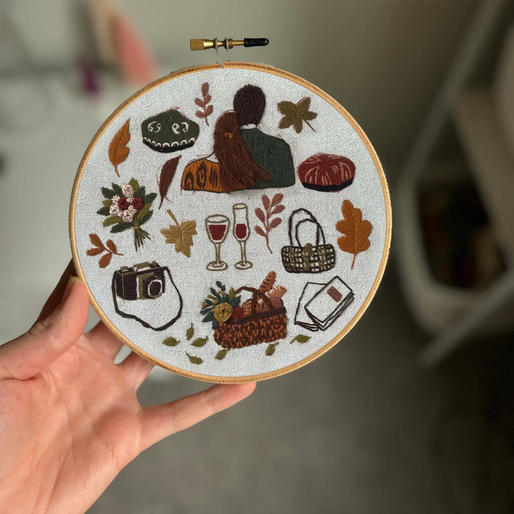 Rubbyoo Embroidery Kit- Autumn Vibes  2 | Diy Kit For Beginners  Cozy Crafts - image 1