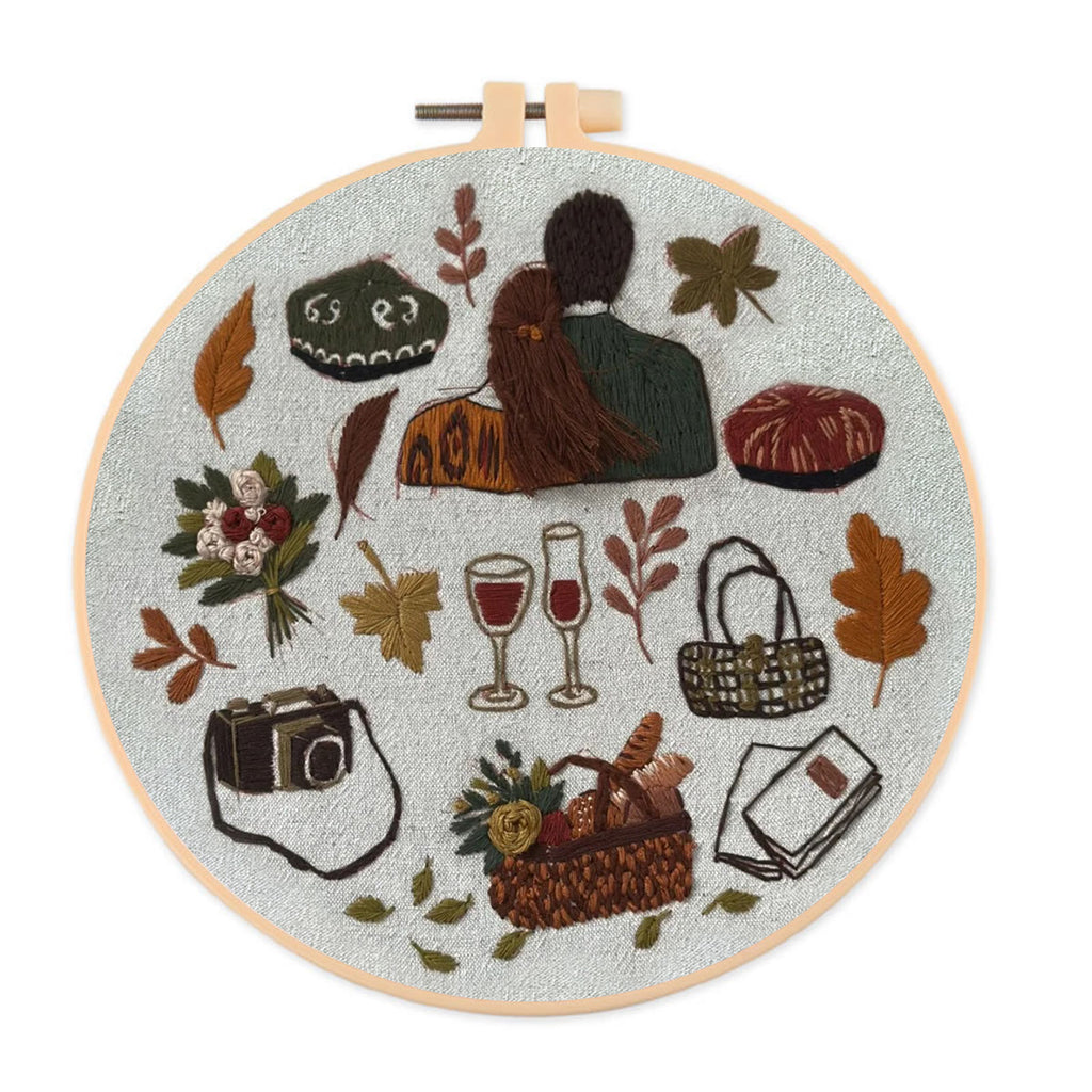 Rubbyoo Embroidery Kit- Autumn Vibes  2 | Diy Kit For Beginners  Cozy Crafts - image 0