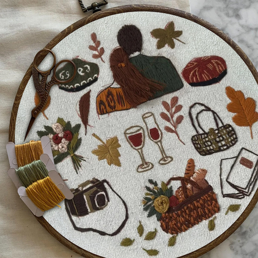 Rubbyoo Embroidery Kit- Autumn Vibes  2 | Diy Kit For Beginners  Cozy Crafts - image 6