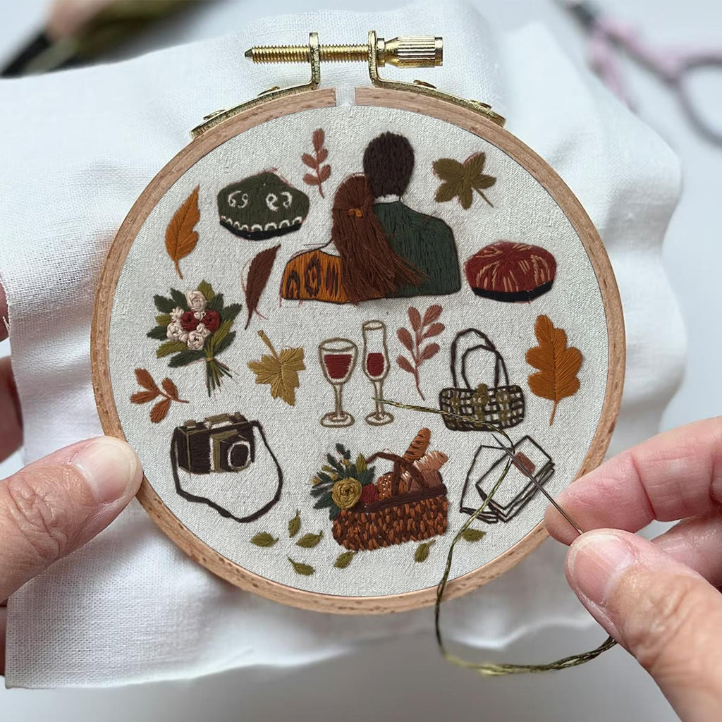 Rubbyoo Embroidery Kit- Autumn Vibes  2 | Diy Kit For Beginners  Cozy Crafts - image 3