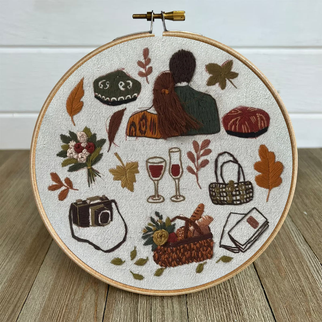 Rubbyoo Embroidery Kit- Autumn Vibes  2 | Diy Kit For Beginners  Cozy Crafts - image 4