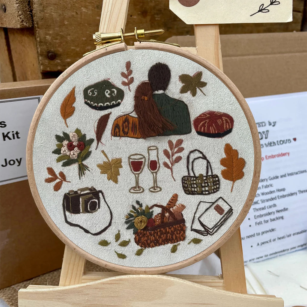 Rubbyoo Embroidery Kit- Autumn Vibes  2 | Diy Kit For Beginners  Cozy Crafts - image 5