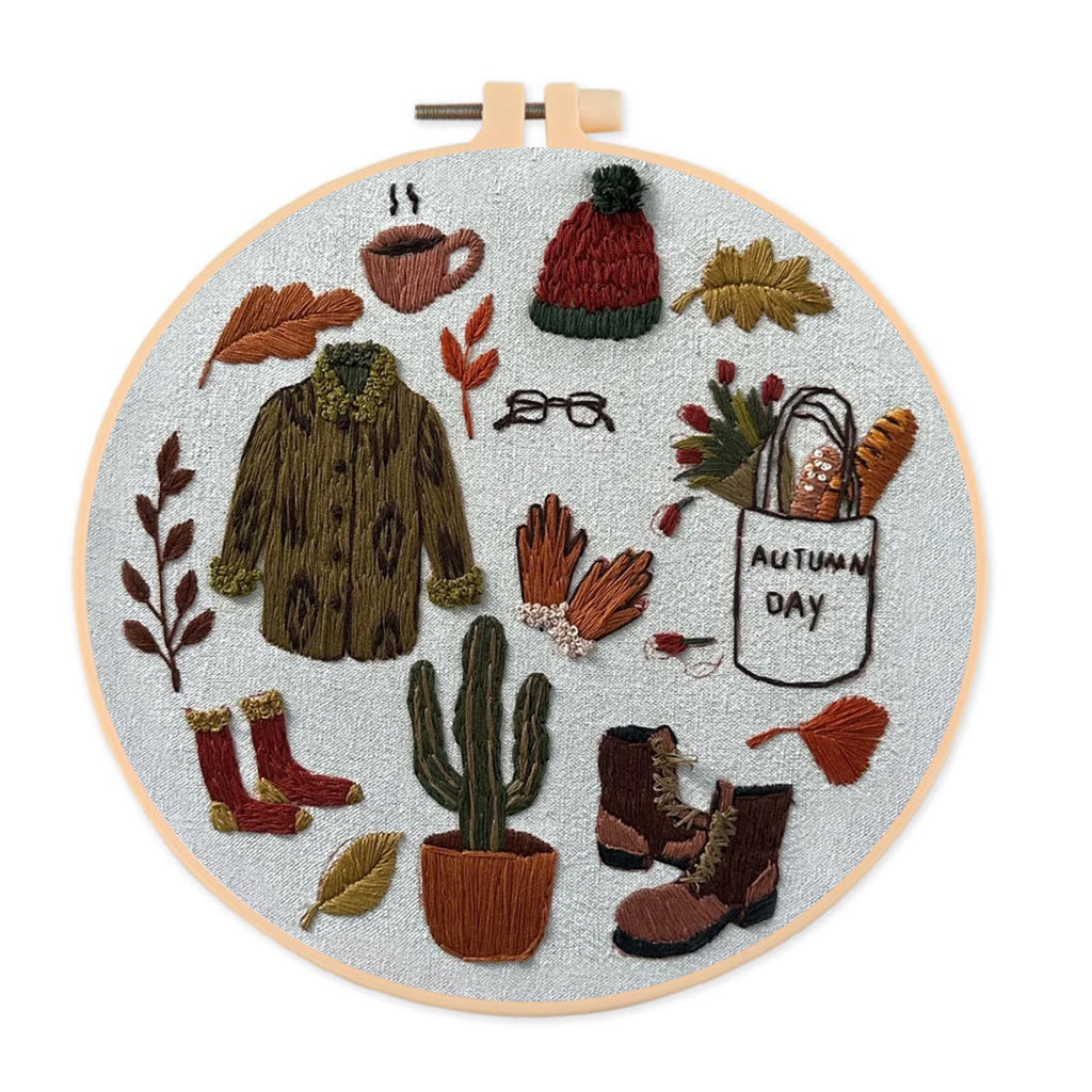 Rubbyoo Embroidery Kit- Autumn Coat | Diy Kit For Beginners  Cozy Crafts - image 0