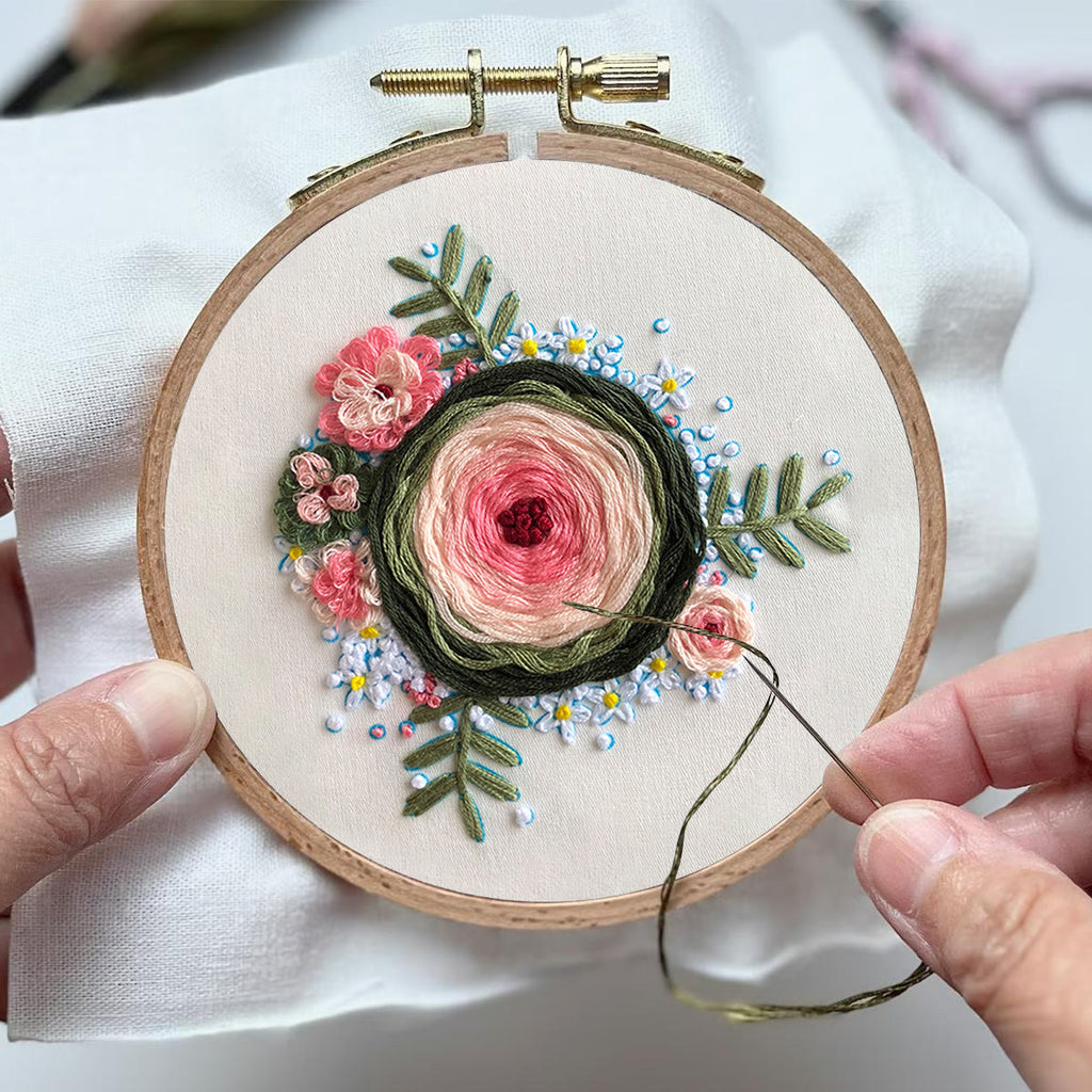 Rubbyoo Embroidery Kit-  Woven Rose Starter Kit For Craft Lover - image 3