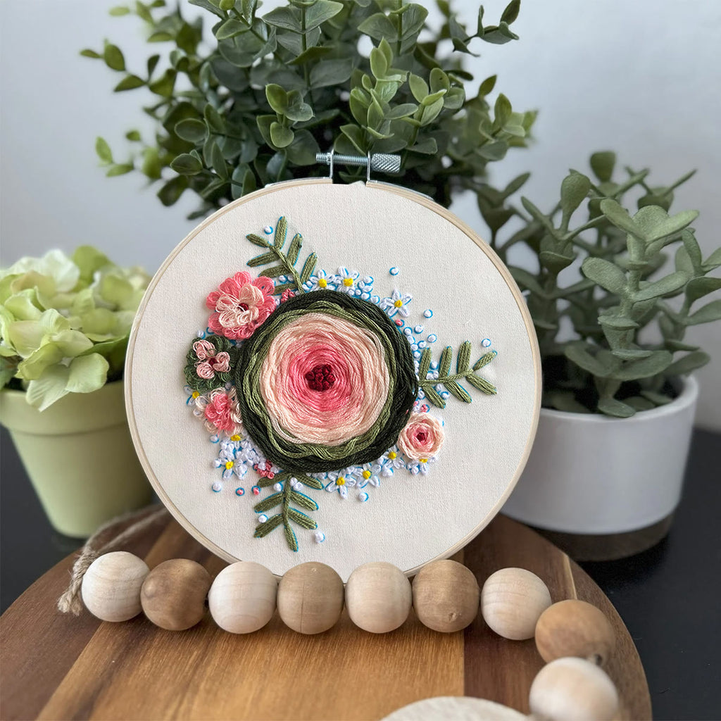 Rubbyoo Embroidery Kit-  Woven Rose Starter Kit For Craft Lover - image 2