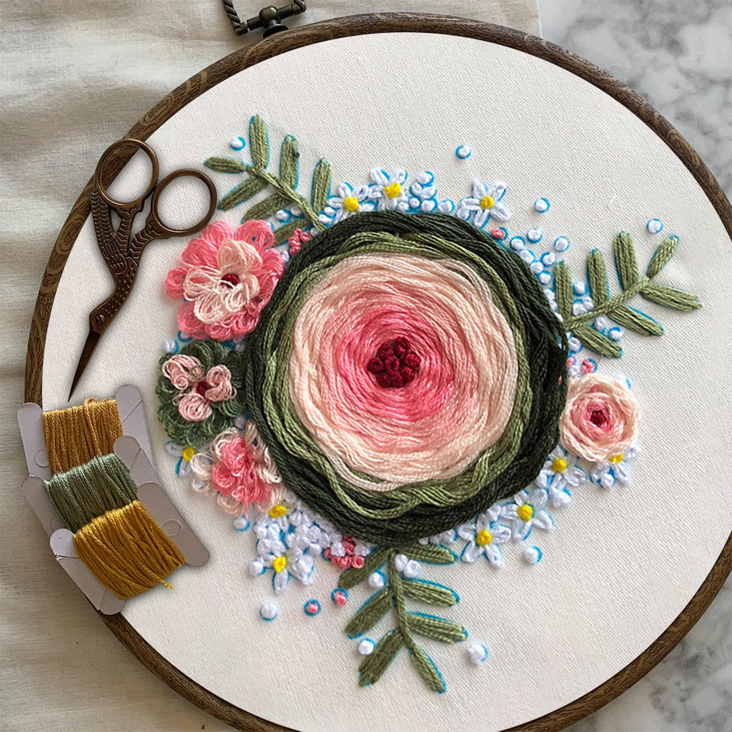 Rubbyoo Embroidery Kit-  Woven Rose Starter Kit For Craft Lover - image 6