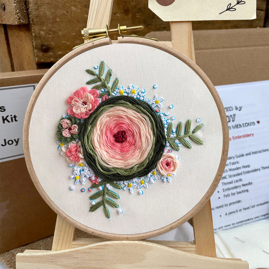 Rubbyoo Embroidery Kit-  Woven Rose Starter Kit For Craft Lover - image 5