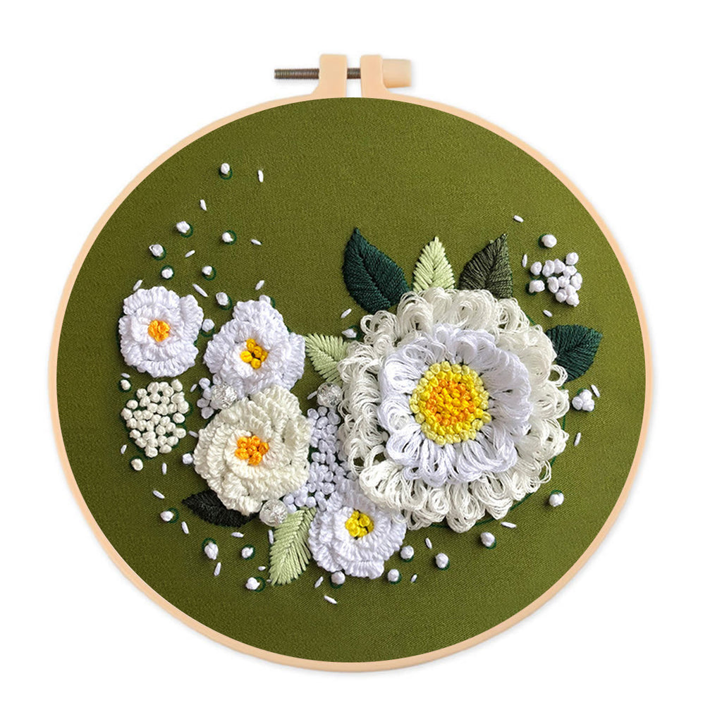 Rubbyoo Embroidery Kit-  Daisy Starter Kit For Craft Lover - image 0