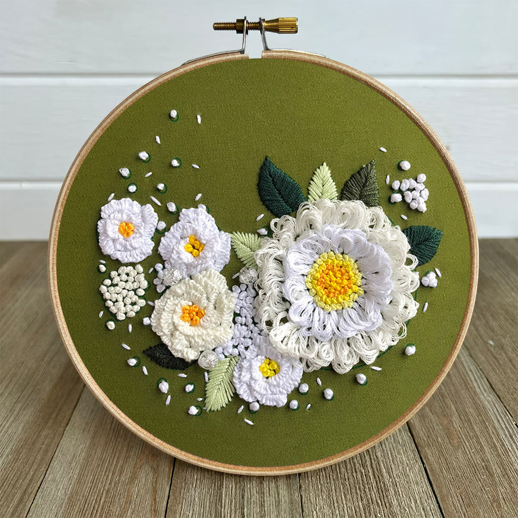 Rubbyoo Embroidery Kit-  Daisy Starter Kit For Craft Lover - image 4