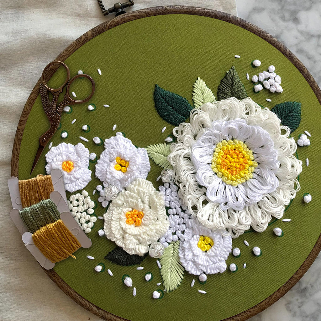 Rubbyoo Embroidery Kit-  Daisy Starter Kit For Craft Lover - image 6