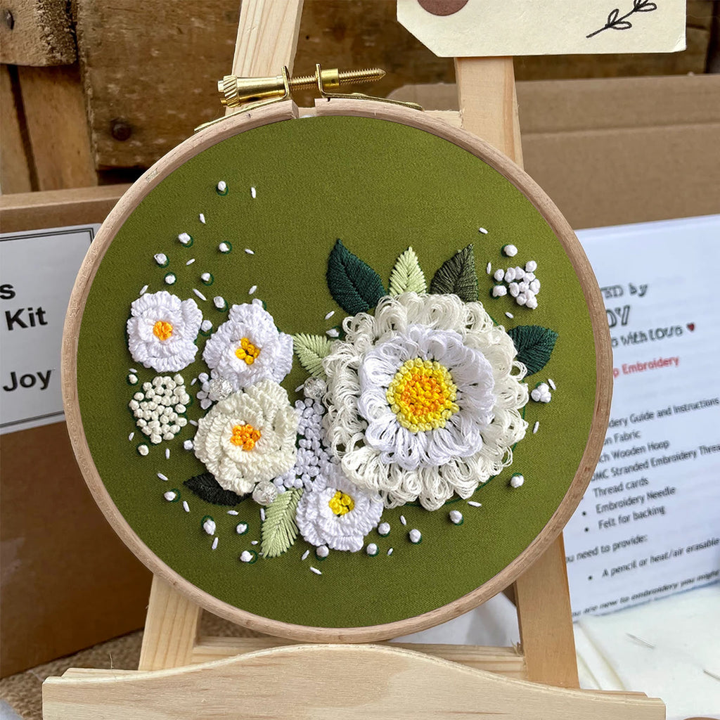 Rubbyoo Embroidery Kit-  Daisy Starter Kit For Craft Lover - image 5